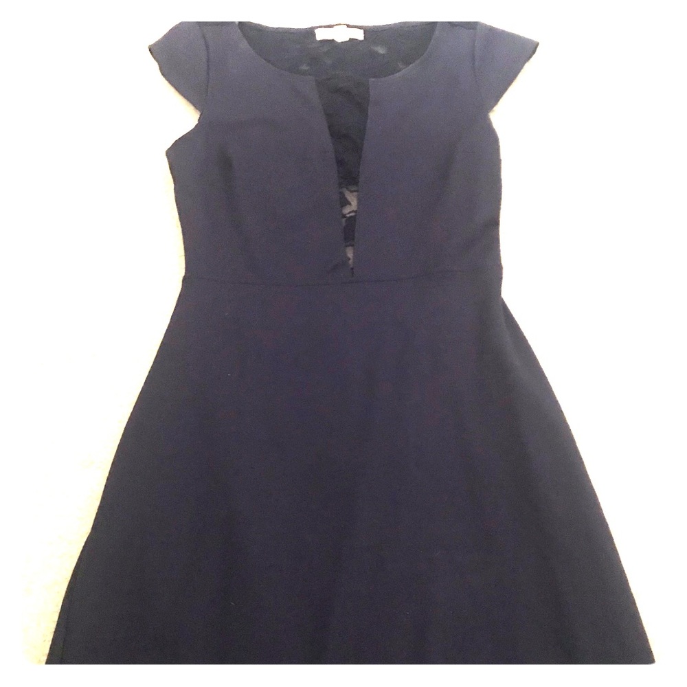 Sz M Navy form fitting dress